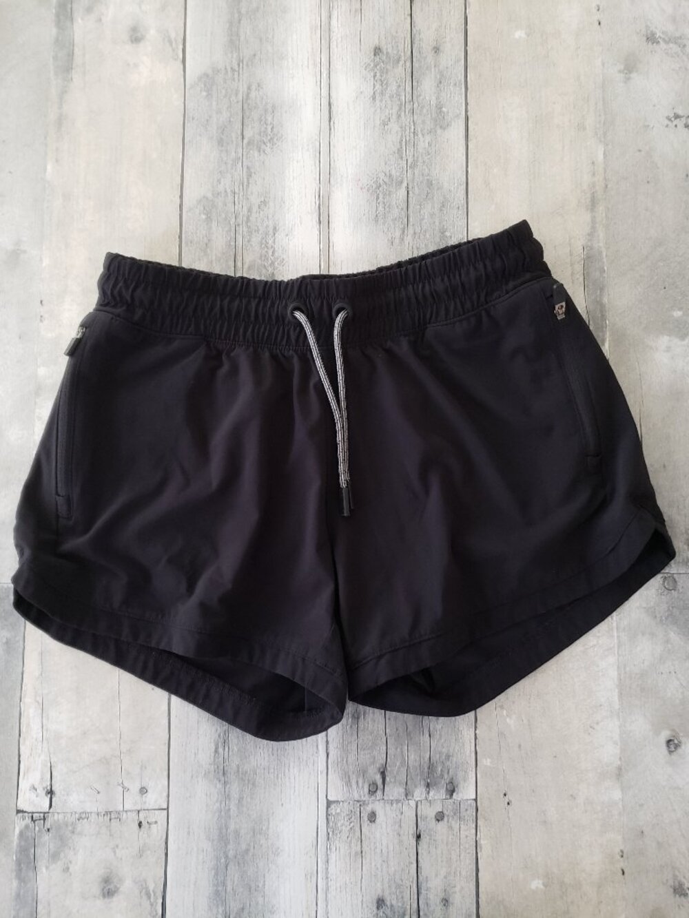 Athleta Girl Black Shorts With 2 Zipper Side Pockets - Size XL (14)